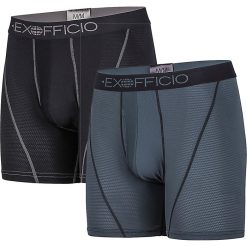 ExOfficio Men's Give-N-Go Sport Mesh 6IN Boxer Brief - 2 Pack